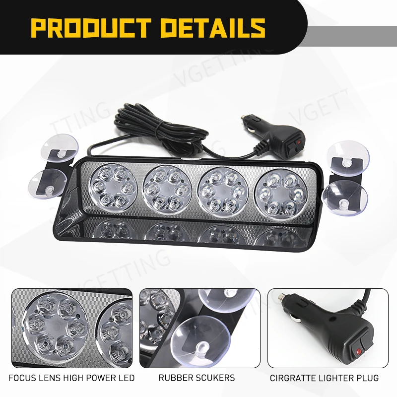 Автомобильный стробоскоп фонарь для автомобиля грузовика мотоцикла 24 дюйма