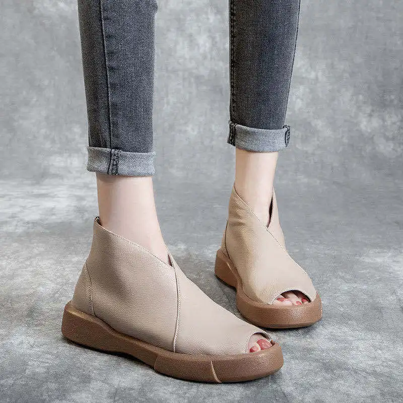 peep toe boots new look