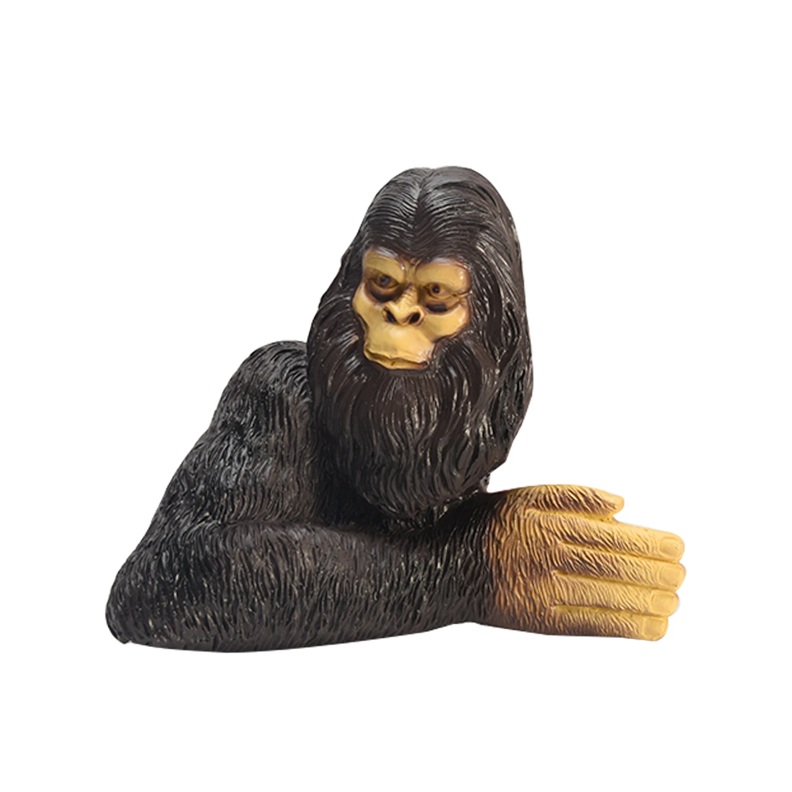 

Lawn Whimsical Bashful Funny Sculpture Resin Tree Hugger Life Like Bigfoot Statue Cartoon Orangutan Garden Ornament Yard Decor