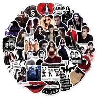 a0041 50pcs the vampire diaries tv show stickers decal diy laptop luggage skateboard guitar notebook phone sticker kids toys