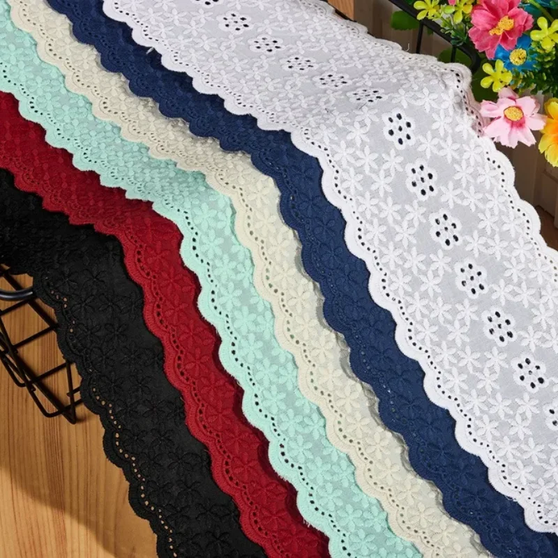 10 5 см в ширину 100% хлопок цветная ткань вышивка французское кружево аксессуары
