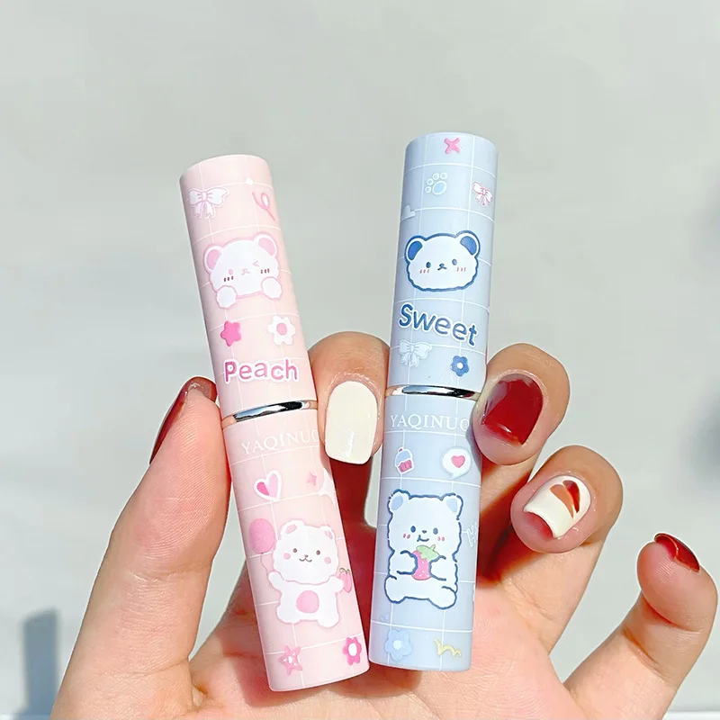 1.8g Adorable Bear Moisturizing Lip Balm Hydration Moisturizing Anti-drying Repairing Non-greasy Lip Care Free Shipping