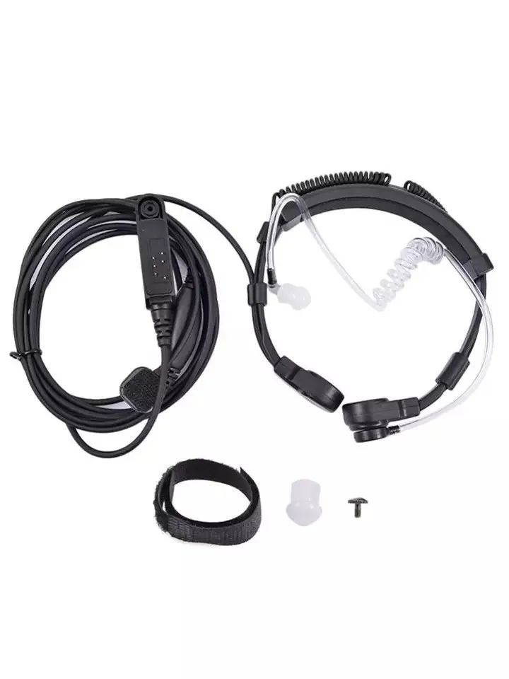 Radio Baofeng UV-9R Plus BF-9700 BF-A58 Telescopic Throat Vibration Mic Earpiece Headset for UV-XR UV9R GT-3WP Walkie Talkie