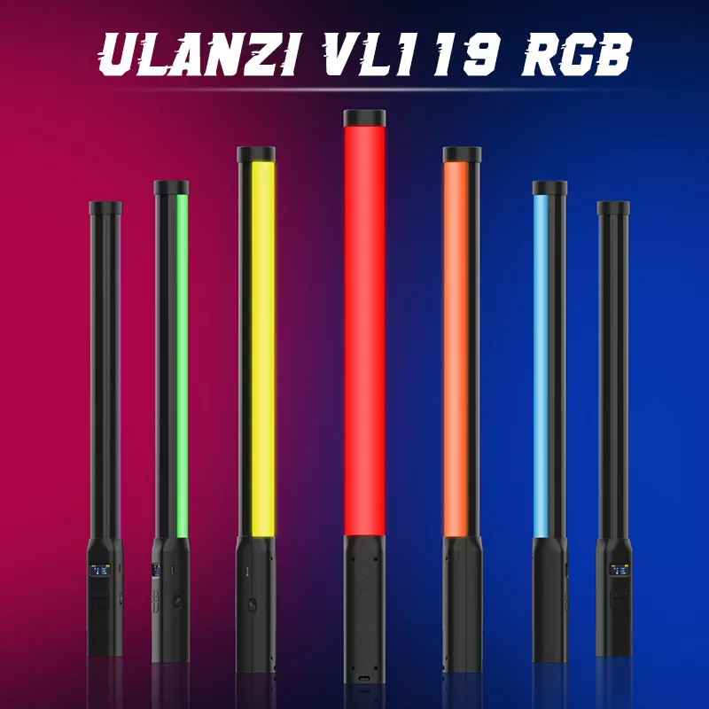 Ulanzi VL119 el RGB renkli Stick Light 19.68 inç el LED ışık değnek 95 2500K-9000K fotoğraf stüdyosu lambası