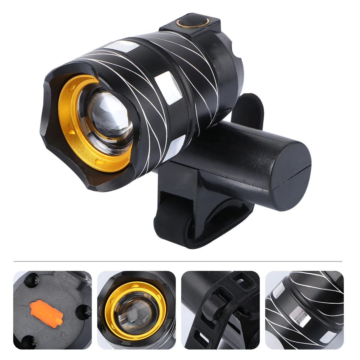 

1 комплект, задний фонарь из алюминиевого сплава с USB-зарядкой