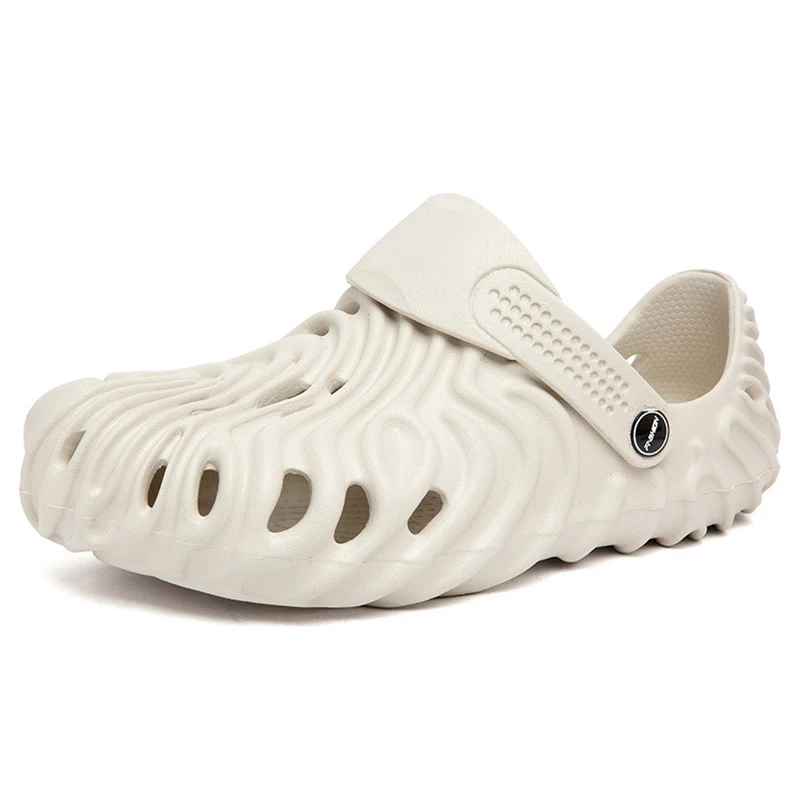 

Designer Men Summer Sandals Comfort Thick Soled Garden Clogs Lightweight Breathable Muller Shoes Creative Funny Beach Flip-Flops