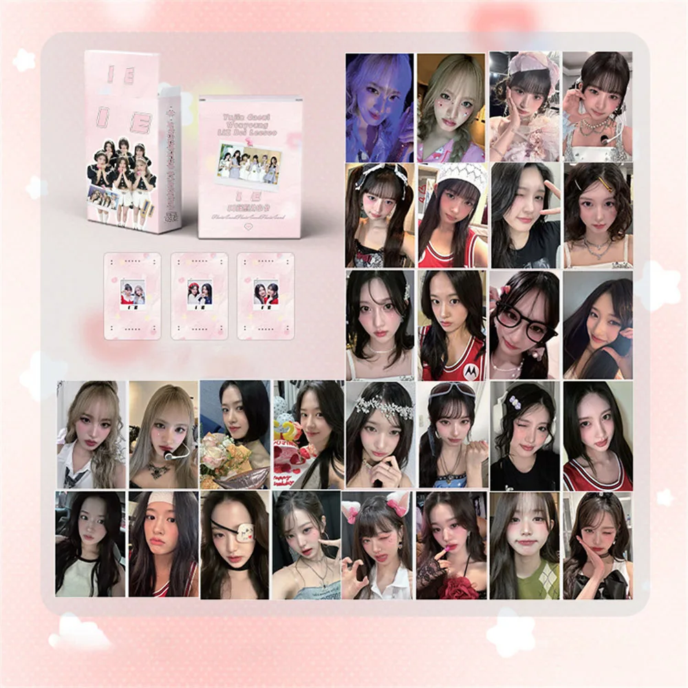 50 шт./компл. KPOP лазерные ломо-карты Rei Leeseo LIZ Yujin Gaeul Wonyoung фотокарточка для человека