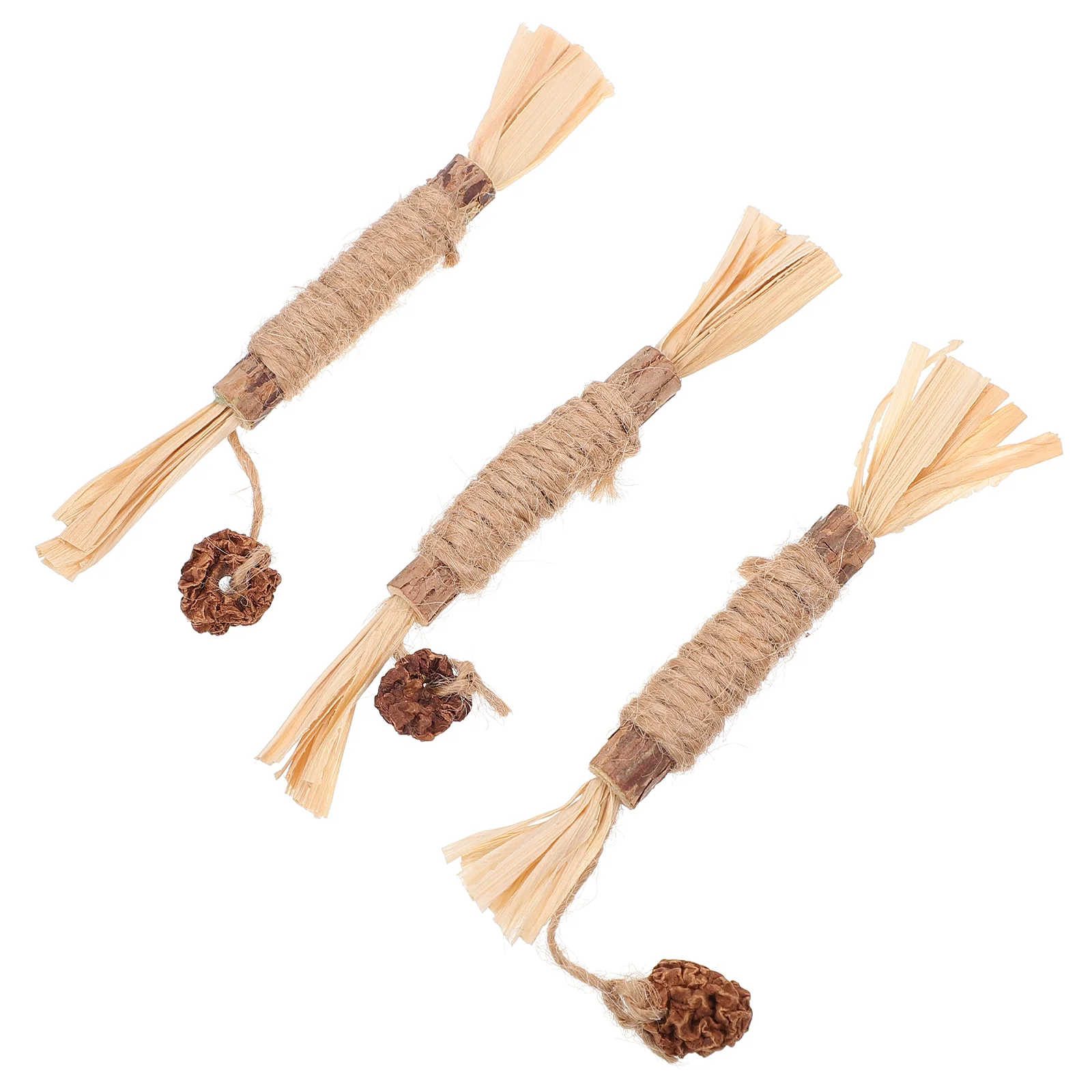 

3 Pcs Chews Candy Maomutian Polygonum Toy Silvervine Sticks Cat Pet Wood Teething Kitten Katzen