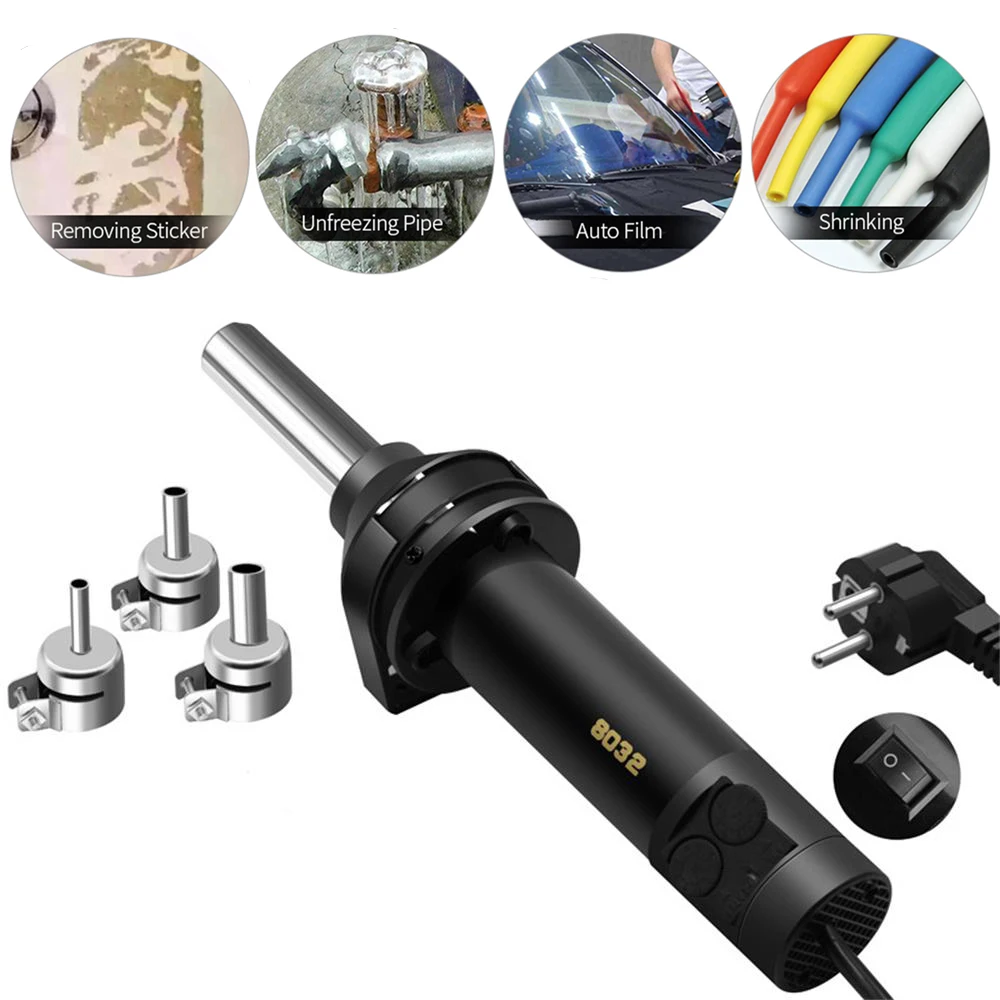 

Микро-пистолет горячего воздуха 8018LCD для распайки и пайки, восстановленная модель, 220 В, тепловой пистолет для сварки, ремонта, инструмент 8208