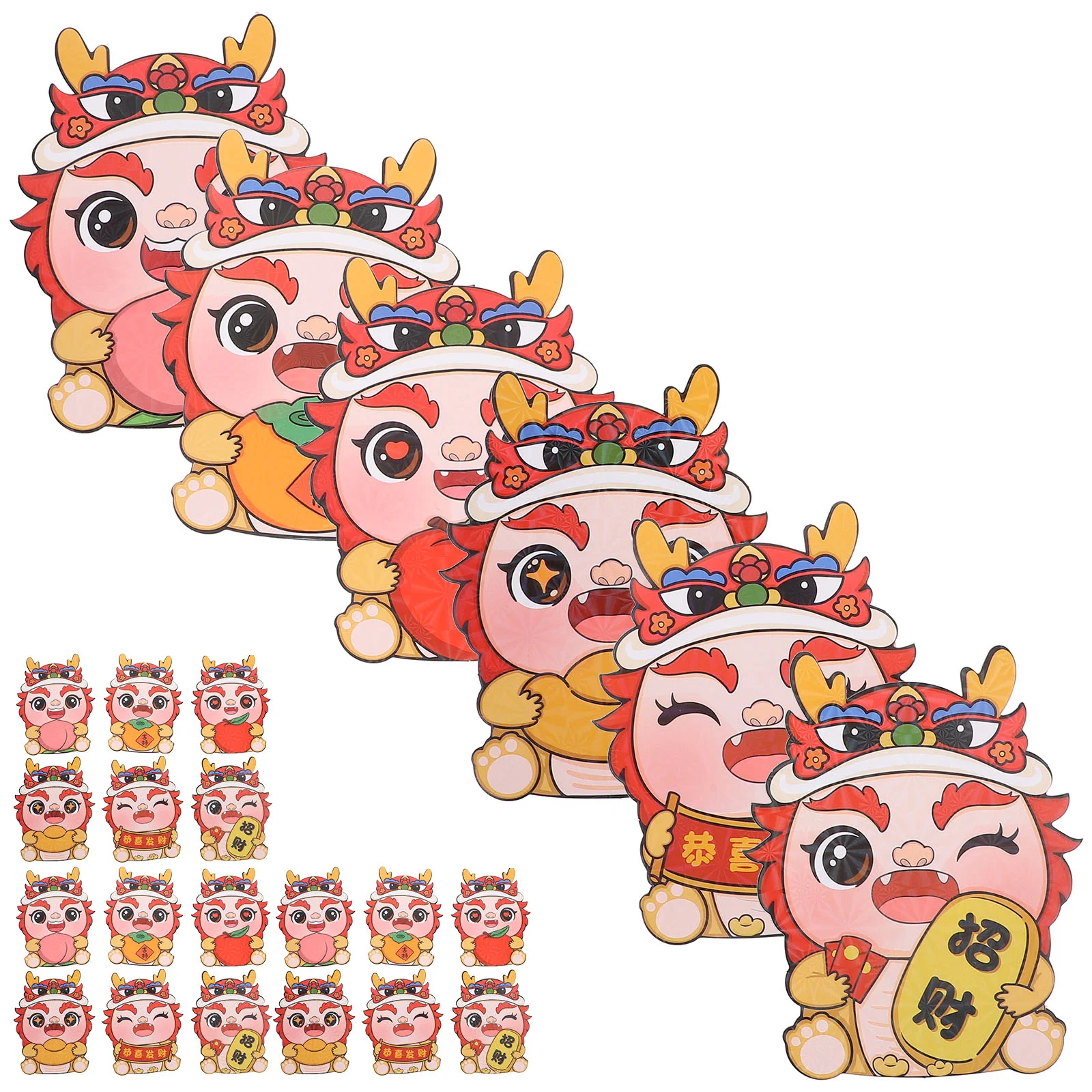 

30 Pcs Spring Festival Packet Paper Red Envelope Advanced New Year Money Bag Envelopes