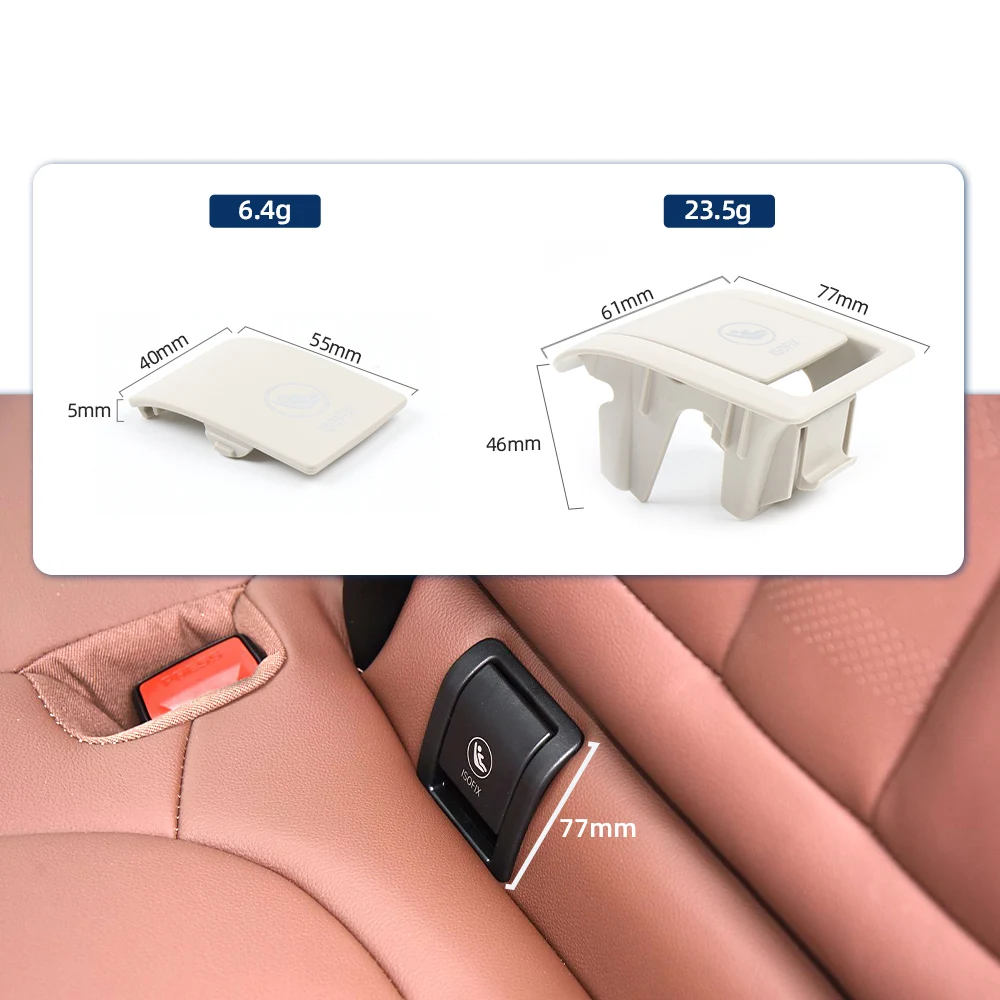 Фото Автомобильное крепление на заднее детское сиденье ISOFIX, детский удерживающий чехол на сиденье для BMW X5 G05 X7 G07, сменные колпачки на ремень безопасности №4