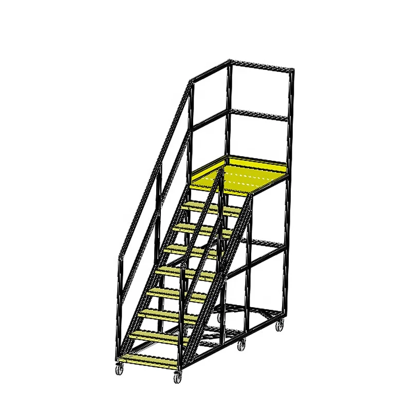 

One Stop Customization Service Aluminum Work Platform Ladder Stair