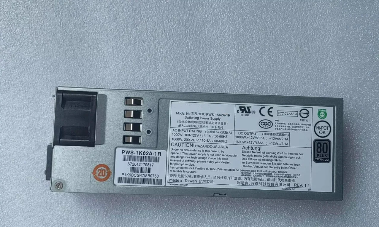 Фото Блок питания pws-1k62a-1r 1600 Вт №1