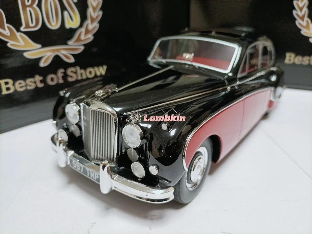 Классическая Миниатюрная модель Bos 1/18 для Jaguar MK VIII 1957 красного и черного цвета