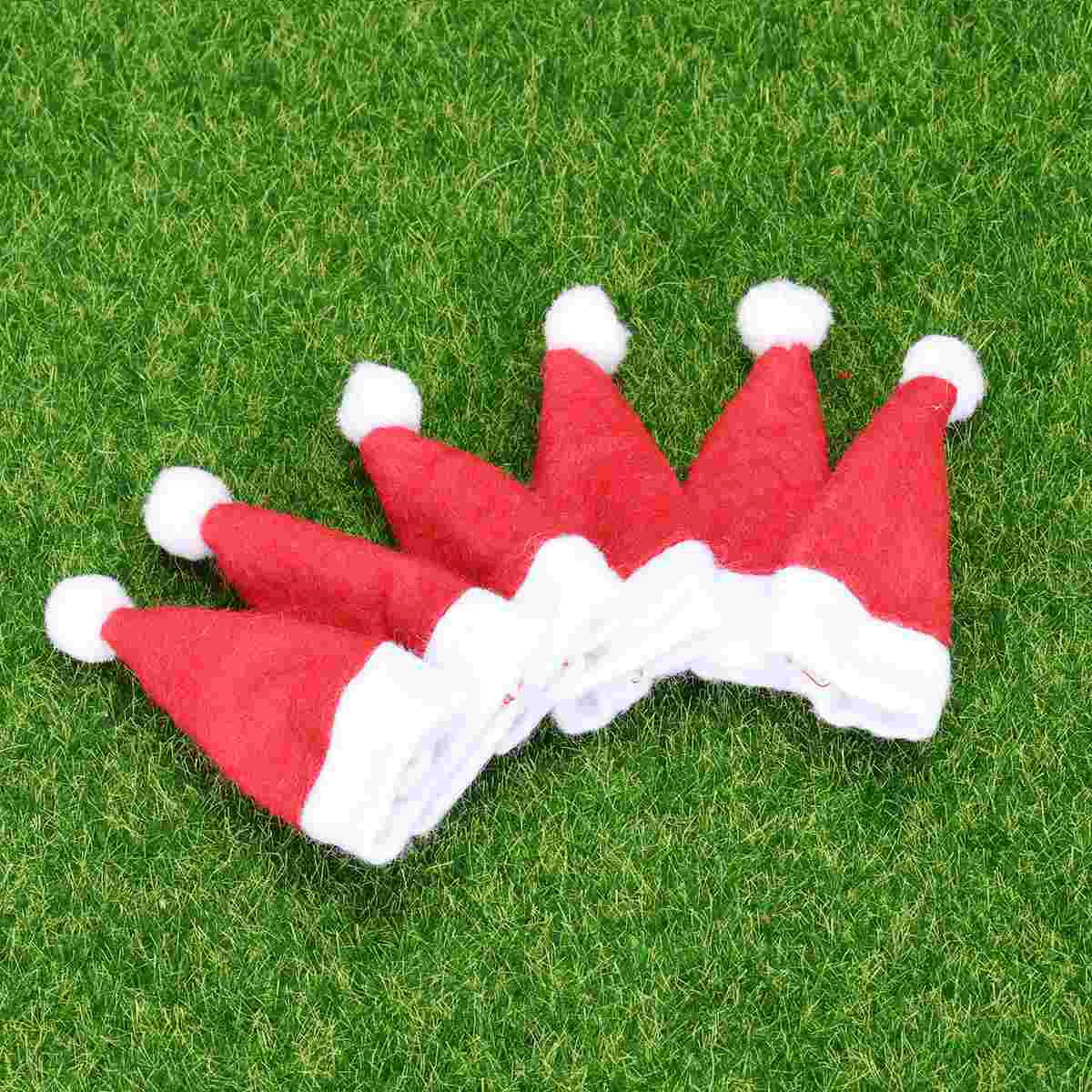 10 шт. миниатюрный держатель рождественская посуда сумка шапки леденец крышка от