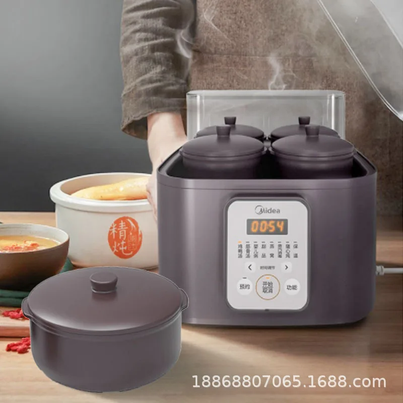 

220V 50Hz Electric Stewing Pot Steam Stewing Pot Electric Stewing Cup Automatic Household Ceramic Soup and Porridge Health