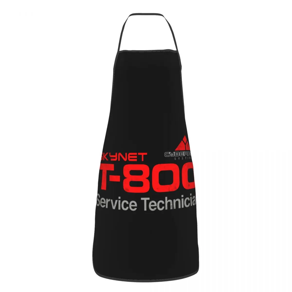 

T-800 Technician Polyester Apron Terminator Cyberdyne Cyborg Kitchen Grill Bib Tablier Florist Artisan Pinafores for Adult Chef