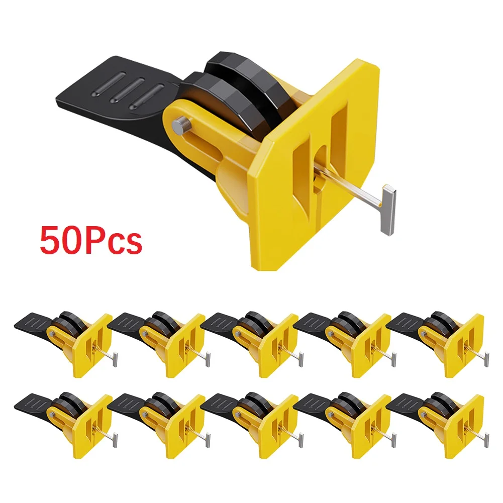 

50pcs Tile Leveling Adjuster System Tile Installation Construction Tool Tile Leveler Locator Spacers For Flooring Tile Wall