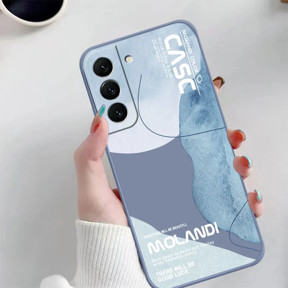 Case For Samsung Galaxy S23 S22 S21 S20 FE S11 S11E S10 S10E S9 S30 Ultra Plus 4G 5G Case Funda Cqoues Shell Capa Morandi Colors