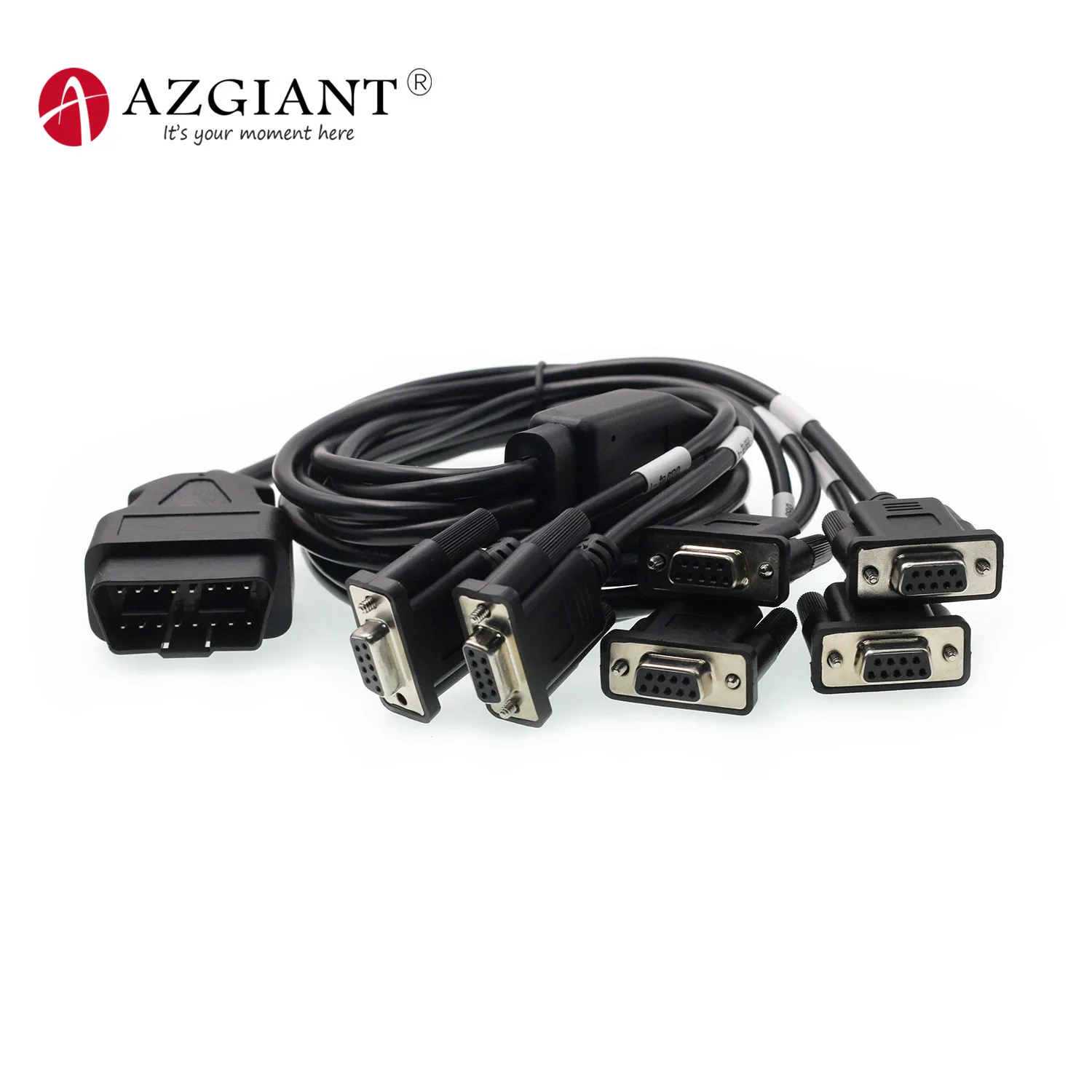 

AZGIANT 210cm OBD2 Male to 6 DB9 Female Interface Serial RS232 16pin OBDII Diagnostic Tool Cable