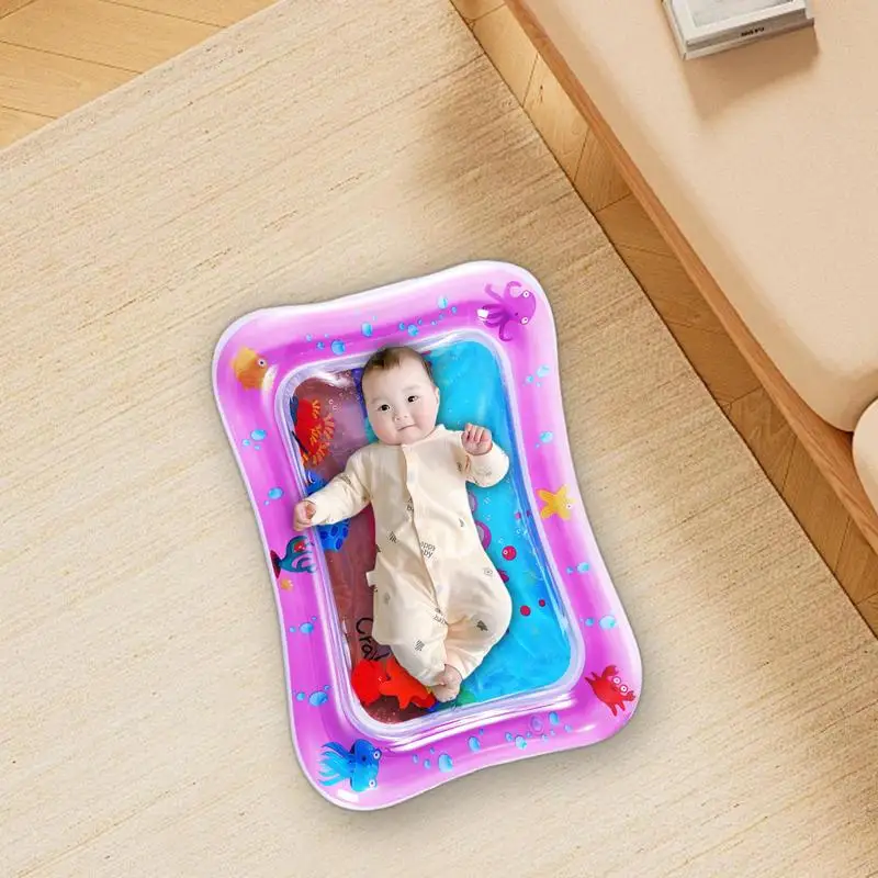 Надувные ПВХ Животные и дети сенсорный игровой коврик с рыбой море океан