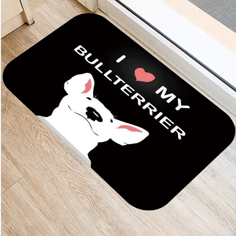 Дверной коврик ковер из полиэстера рандомный для двора французский бультерьер