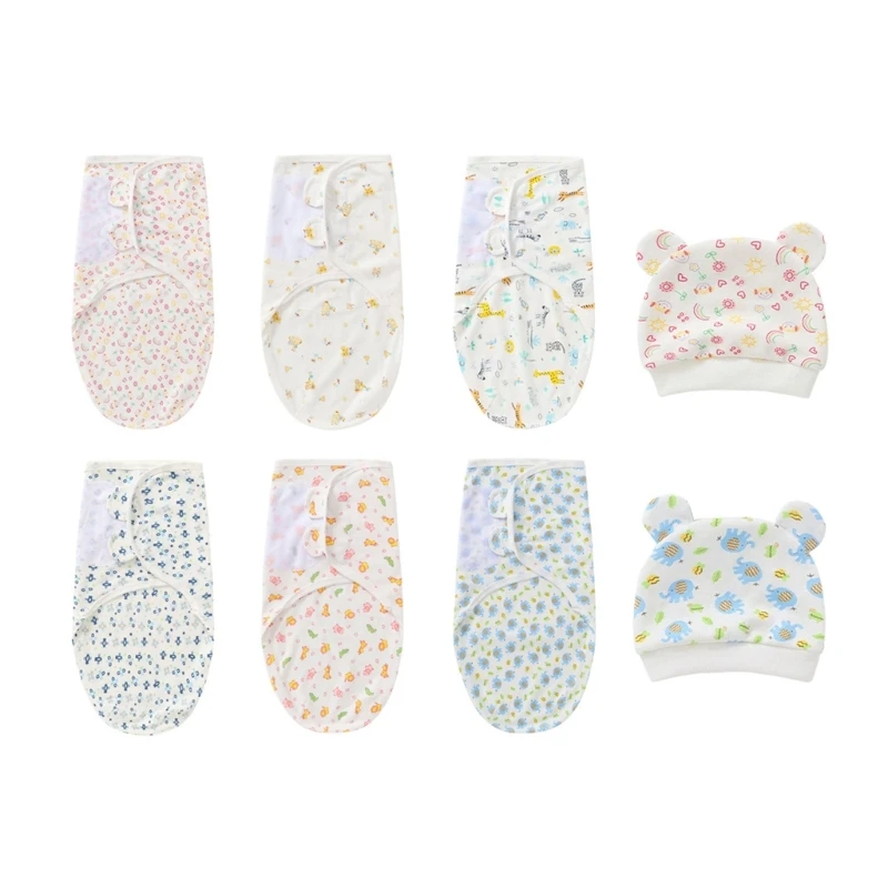 

Baby Swaddling Wrap Blankets for Boys Girls Soft Cotton Baby Sleeping Bag