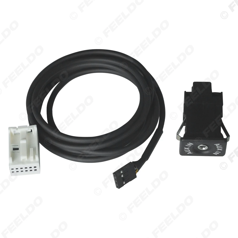 Автомобильный подлокотник FEELDO магнитола с интерфейсом AUX для Volkswagen Audi проводной