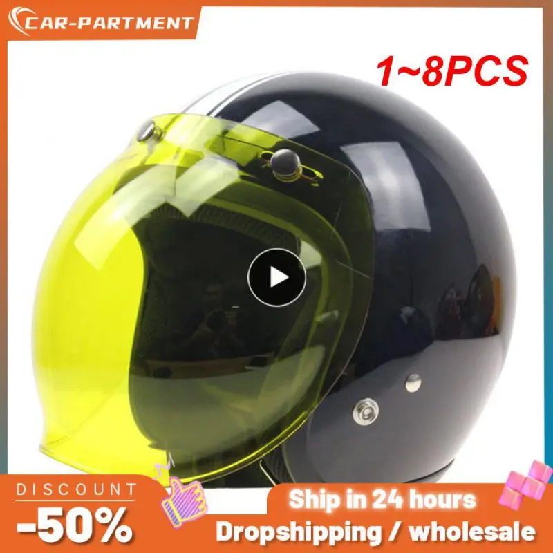 

1~8PCS Japan Tech Universal moto helmet Bubble shield flip up helmet windshield UV 400 sunshield for helmets