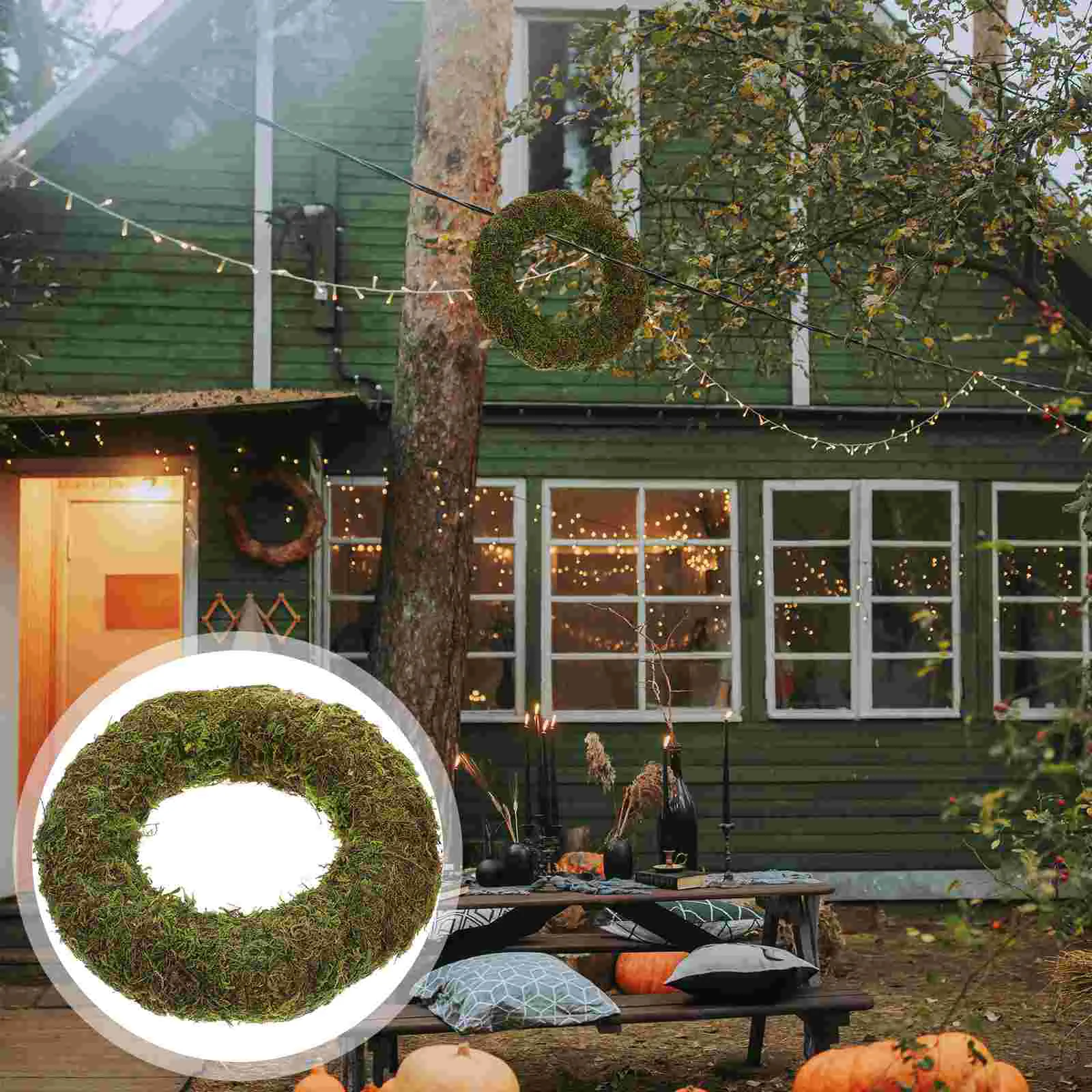 Имитация мховой гирлянды свадебные украшения для окон праздничная вечеринка