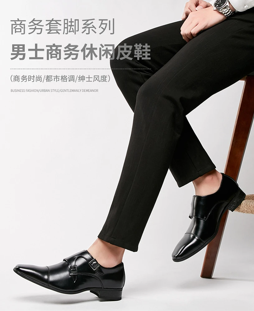

2022 New Zapatos De Vestir Man's Genuine Leather Wedding Business Office Dress Dressing Shoes Sneakers Boots For Men EUR39-44