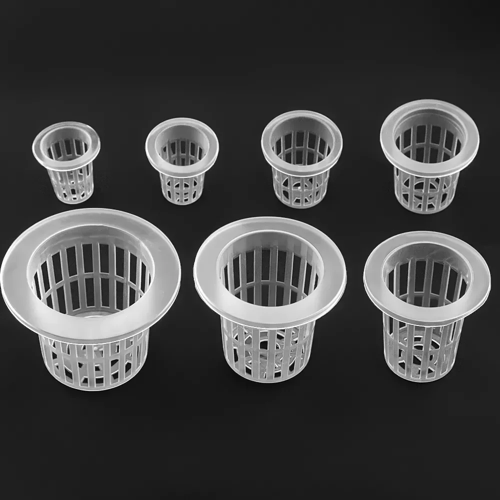 

50Pcs Hydroponic colonization Mesh Pot Net Cup Basket Hydroponic Aeroponic Planting Grow Clone Nursery Plant Soilless