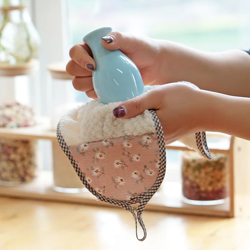 Бытовое полотенце из кораллового флиса впитывающее подвесное рекламный подарок