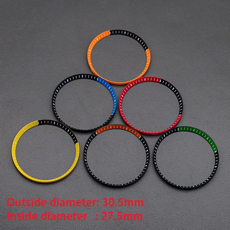 Mod Watch Chapter Ring Plastics For SKX007 SKX009 SRPD53 NH35 NH36 Movement Watch Case Repair Tool Parts Aftermarket Replacement