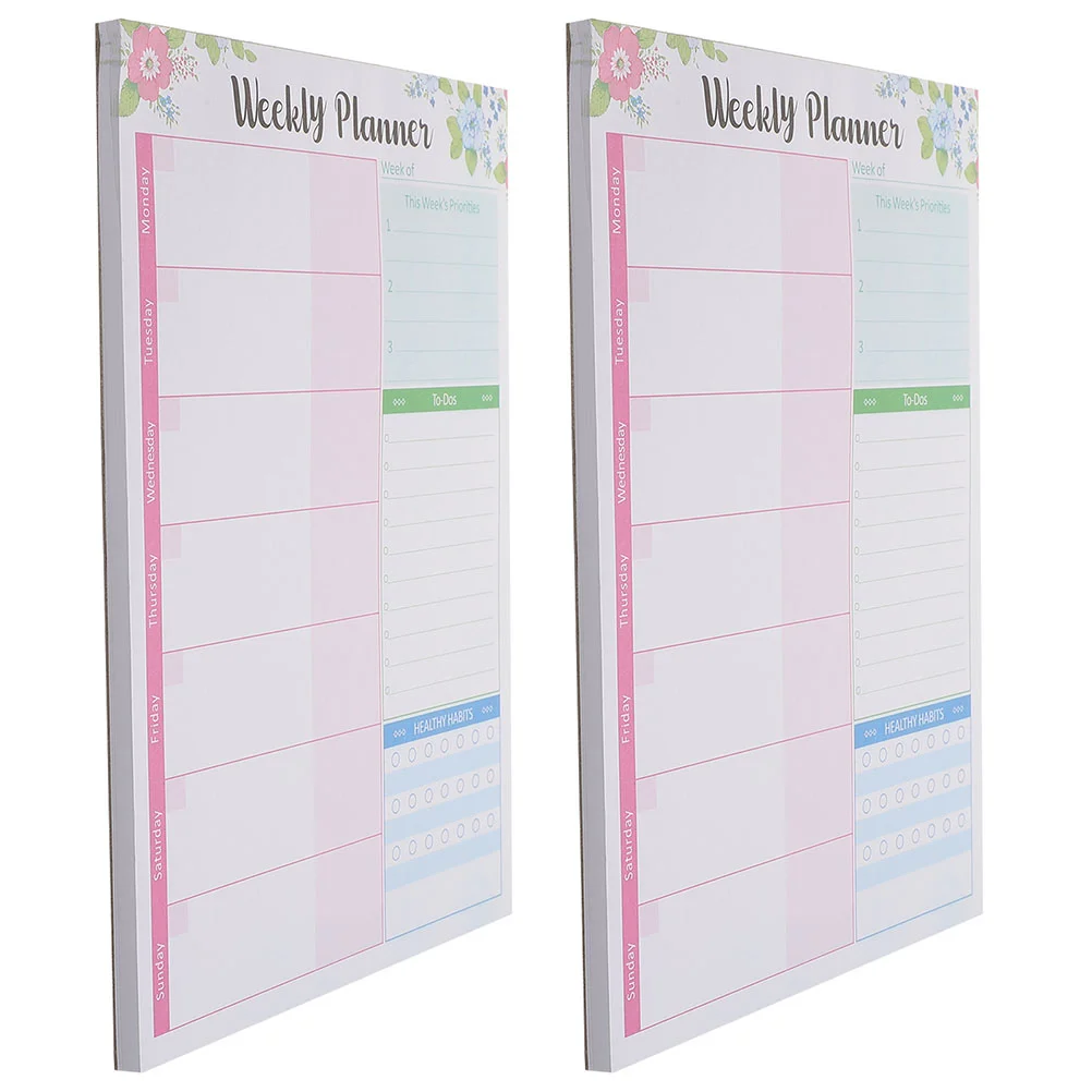 

Weekly Planner Do Notebook Work Organizer Notepad List Daily Task Office Calendar Tear The