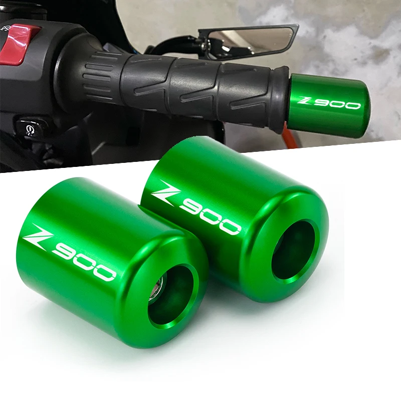 

6 Color Motorcycle Parts Handle Hand Bar End Plug Grips Handlebar Cap Motor Bike Green Accessories For KAWASAKI Z900 Z 900 2017