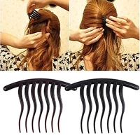 1pc women bouffant ponytail hair comb volume inserts hair clip hairpins for girls hair fork hair styling tool hair accessories