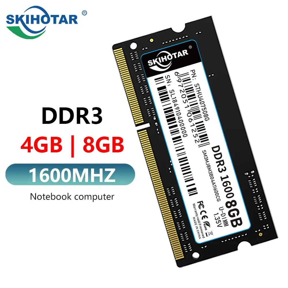 SKIHOTAR DDR3 So Dimm Ram модуль памяти для ноутбука DDR3 4 ГБ 8 ГБ 1333 МГц 1600 МГц PC4 Memoria RAMS