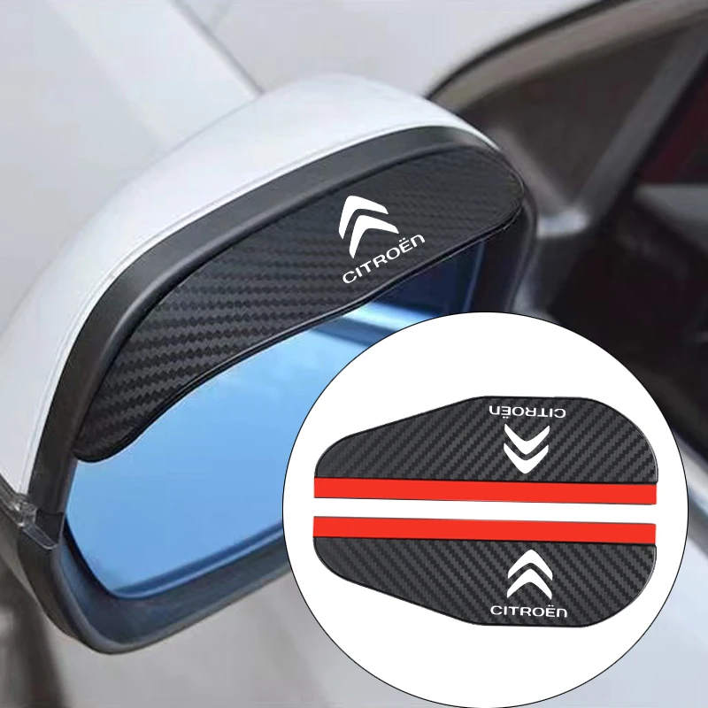 

2x Car Rearview Mirror Rain Eyebrow Protector Rain Sticker for Citroen Xsara Picasso C5 C6 C8 Auto Weatherstrip Accessories