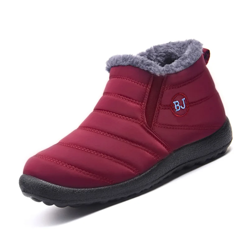Winter Men's Cotton Shoes Winter Women's Shoes Plus Velvet Warm Cotton Boots Plus Size Couple Leisure Snow Boots Women