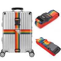 luggage strap adjustable password lock packing belt travel accessories secure lock anti theft baggage straps 420cm bundling belt