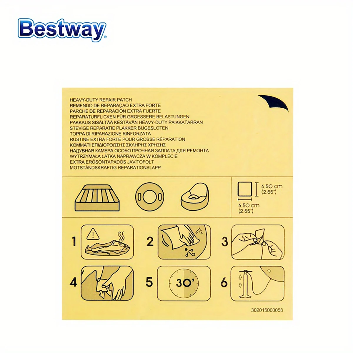 Bestway62068 10 шт. подводный клейкий ремонтный патч набор для ремонта бассейна прокола