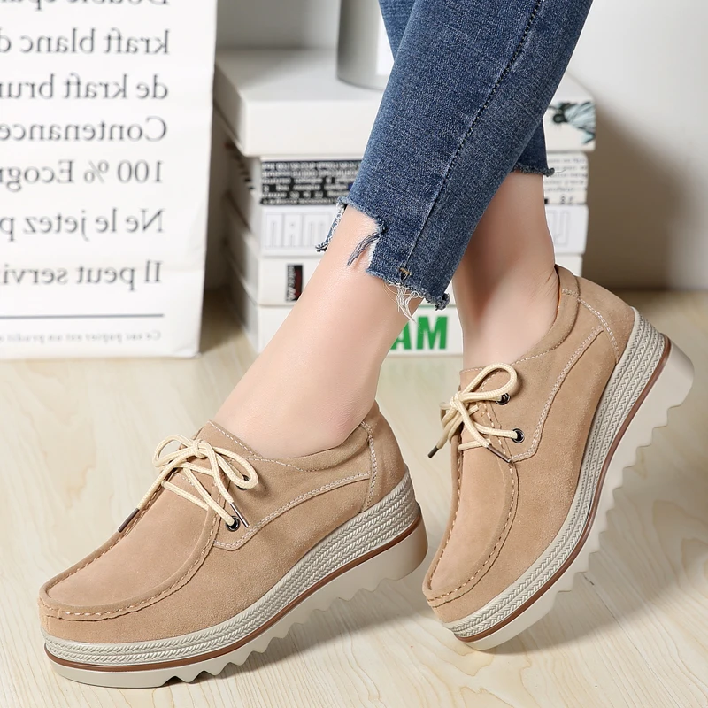 

Women's Shoes Platform Sneakers Women Leather Lace Up Chunky Dad Shoes Trainers Ladies Sports Vulcanized Shoes Zapatillas Mujer