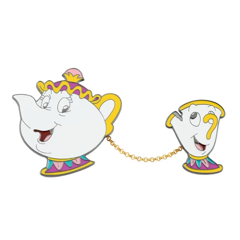 Эмалированные значки Disney Beauty and The Beast аксессуары для ювелирных изделий милые