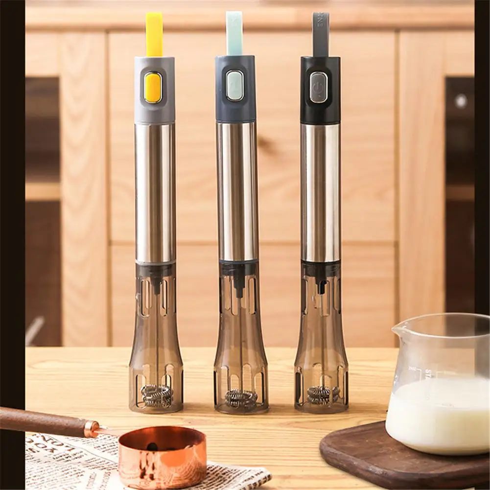 

304 нержавеющая сталь ручной Электрический вспениватель молока молочный коктейль кофе посуда кухонный венчик инструмент