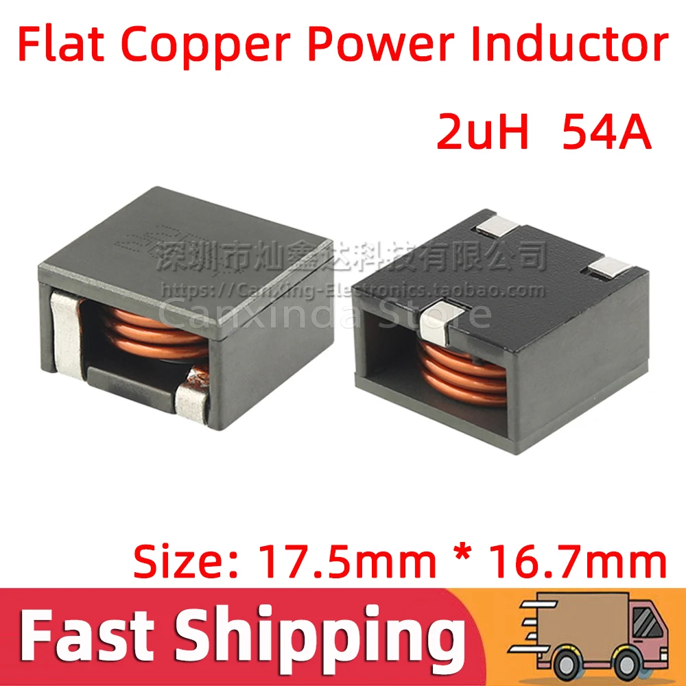 5pcs SMD SMT мощность индуктора 2uH 54A Большой текущий плоский медный фильтр рулонов