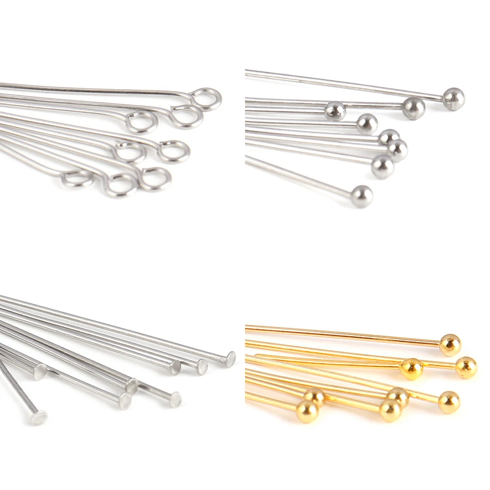 Булавки с головкой из нержавеющей стали 316L