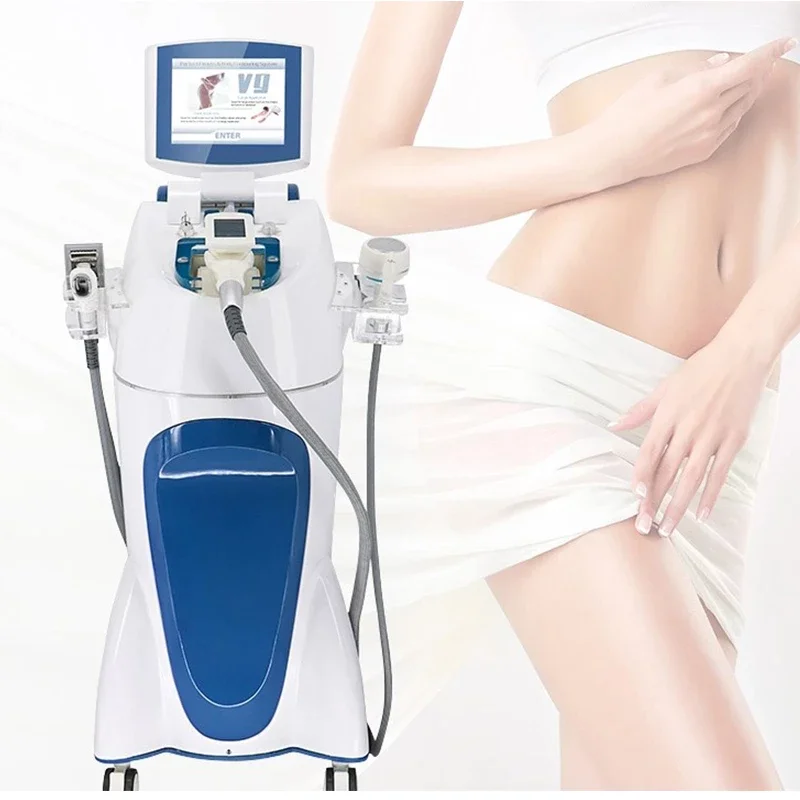 V9 RF masajeador de rodillo al vacío cavitación 5 en 1 cuerpo de adelgazamiento ultrasonido aprobado CE tecnología vientre reduc
