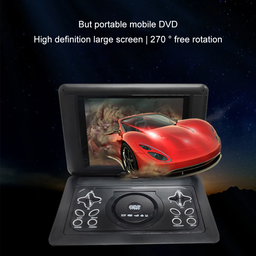 DVD-плеер 18 8 дюйма вращающийся на 270 ° Широкий ЖК-экран
