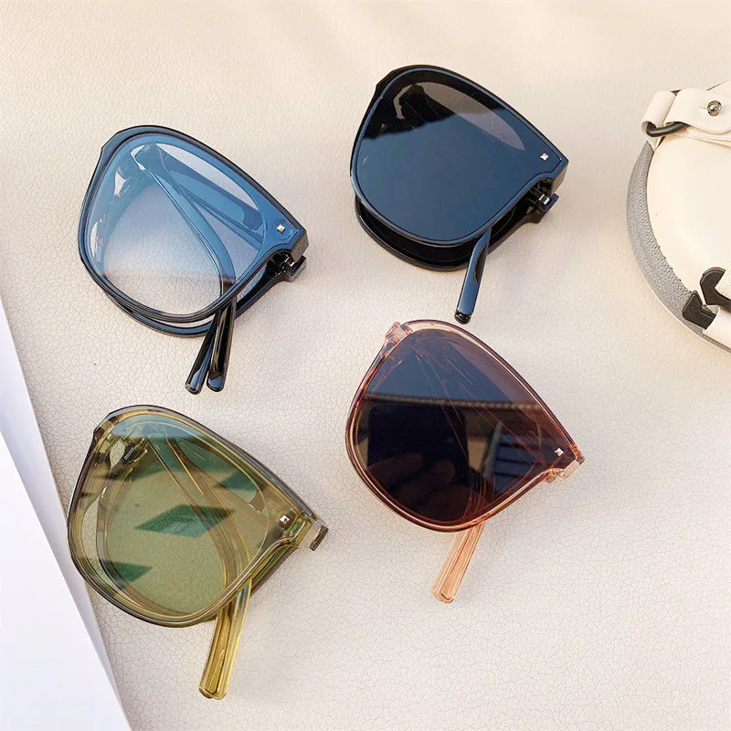 Gafas De Sol Plegables Retro, lentes con protección Uv400, luz azul, informales,...
